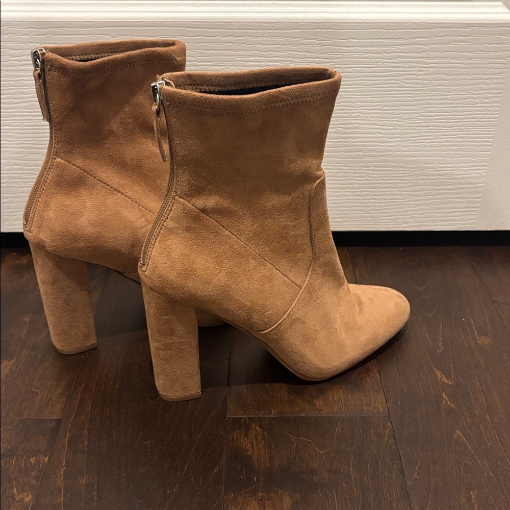 Tan Suede Ankle Boots by Steve Madden - Picture 3 of 5